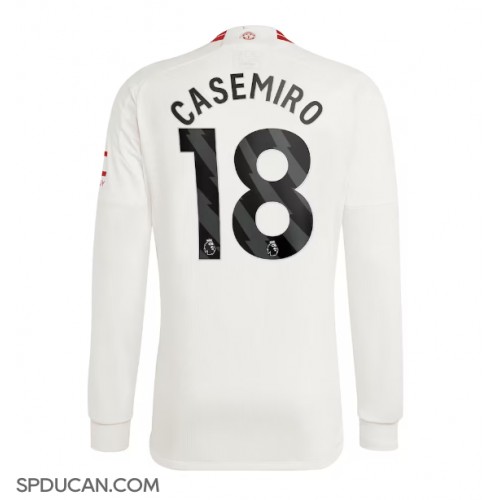 Muški Nogometni Dres Manchester United Casemiro #18 Rezervni 2023-24 Dugi Rukav